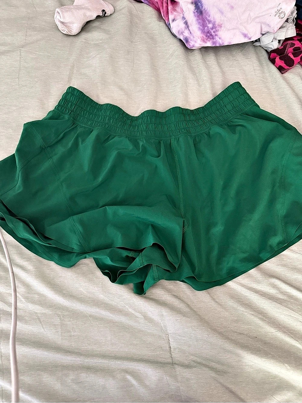 Lululemon Green Athletic Shorts
